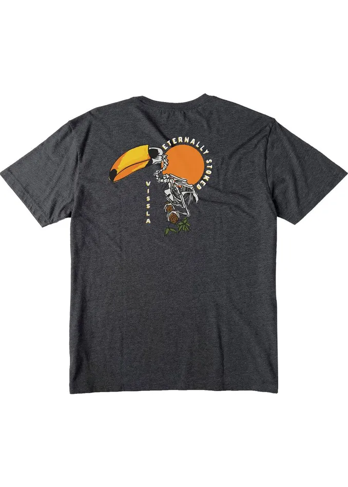 Youth Vissla Toucan Play Boys Tee Black Heather