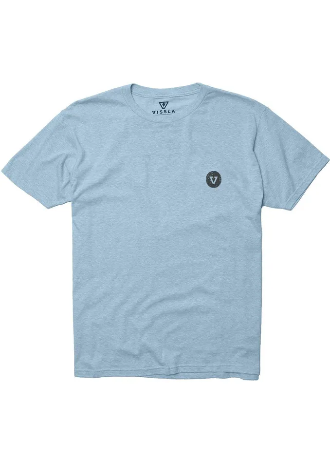 Youth Vissla Twin Palms Boys Snow Tee IBH 8211 Ice Blue Heather Youth Vissla Twin Palms Boys Snow Tee IBH 8211 Ice Blue Heather